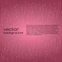 abstrakter technologischer rosa hintergrund mit elementen des mikrochips. Platine Hintergrundtextur. Vektor-Illustration. vektor