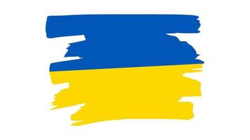 ukrainische Nationalflagge im Grunge-Stil vektor