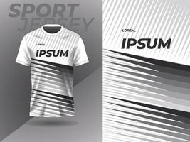svart vit abstrakt tshirt sporter jersey design för fotboll fotboll tävlings gaming cross cykling löpning vektor