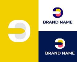 företag företags- brev bd logotyp design vektor