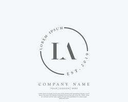 initial ia feminines logo beauty monogramm und elegantes logo-design, handschrift logo der ersten unterschrift, hochzeit, mode, blumen und botanisch mit kreativer vorlage vektor