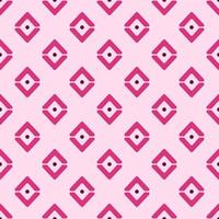 Vektor Musterdesign rosa Raute auf weißem Hintergrund. Perfekt zum Verpacken, Bedrucken, Websites, Tapeten, Textilien