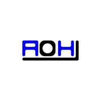 aoh letter logo kreatives design mit vektorgrafik, aoh einfaches und modernes logo. vektor