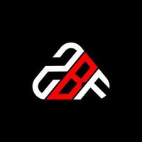 zbf Brief Logo kreatives Design mit Vektorgrafik, zbf einfaches und modernes Logo. vektor