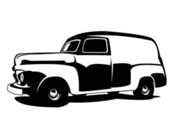 1952 Chevrolet panel skåpbil logotyp - vektor illustration, emblem design på en vit bakgrund. bäst för de lastbilstransporter industri.