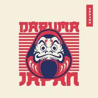 japan symbol daruma puppe vektorillustration vektor