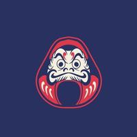 japan symbol daruma docka vektor illustration