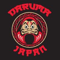 japan symbol daruma docka vektor illustration