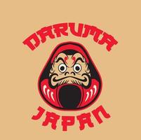 japan symbol daruma puppe vektorillustration vektor