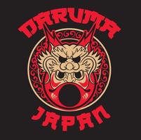 japan symbol daruma docka vektor illustration