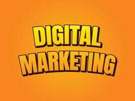 3D-Texteffekt für digitales Marketing vektor