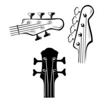 gitarrenkopfstockvektor verschiedener typen vektor