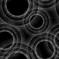 abstrakt geometrisk sömlös mönster med texturerad prickad bubblor. cirkel punkt bakgrund vektor
