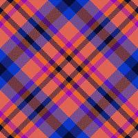 Textil-Tartan-Vektor. Überprüfen Sie den Texturhintergrund. Muster karierter nahtloser Stoff. vektor