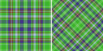 Muster Stoff Hintergrund. Textur nahtloser Vektor. Karo-Tartan-Textilplaid. vektor