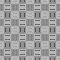 Checkers nahtloses Muster mit geometrischen Heftklammern. vektor