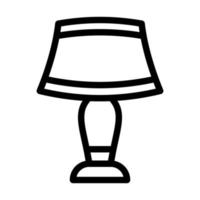 Tischlampen-Icon-Design vektor