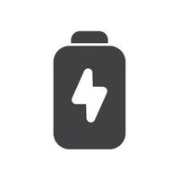 batteri ikon fast vektor