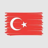 türkei-flaggenbürstendesign-vektorillustration vektor
