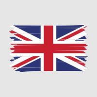 uk flag pinsel design vektor illustration