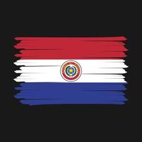 paraguay flagga borsta design vektor illustration