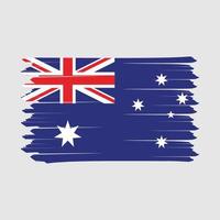 Australien flagga borsta design vektor illustration
