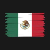 mexico flagga borsta design vektor illustration