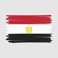 Ägypten Flaggenpinsel vektor