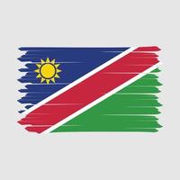 namibia flagge bürste vektor