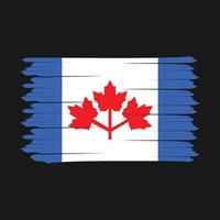 Kanada Flagge Pinsel vektor