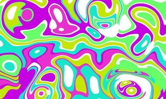 Kunststil der 1960er, 1970er Jahre, farbenfrohe psychedelische Hintergründe, Cover, Poster, handgezeichnete Natur, Hippie-Kunststil vektor