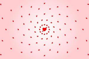 vektor illustration hjärta mönster älskare rosa bakgrund, randig hjärta form mönster abstrakt