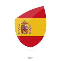 Flagge von Spanien. spanische Rugby-Flagge.