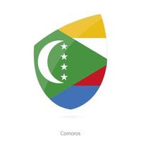 flagga av Komorerna. vektor