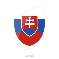 flagga av slovakien. slovakian rugby flagga. vektor