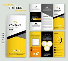 kreativ modern trifold företag folder broschyr mall. företags- minimalistisk hopfällbar layout. kreativ flygblad mall platt design uppsättning. geometrisk företag broschyr. professionell abstrakt broschyr. vektor