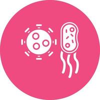 Hintergrundsymbol für Bakterien und Viren vektor
