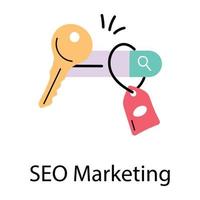 trendiges SEO-Marketing vektor