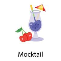 trendige Mocktail-Konzepte vektor