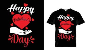 Happy Valentinstag T-Shirt-Design. vektor