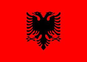 Albanien Flagge einfache Illustration für Unabhängigkeitstag oder Wahl vektor