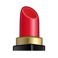 rote Pomade für Frauen Lippen große Ikone für Emoji-Lächeln vektor