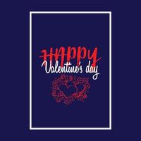 Happy Valentinstag Typografie T-Shirt Zitat Design vektor