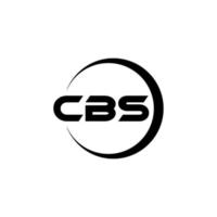 cbs-Buchstaben-Logo-Design in Abbildung. Vektorlogo, Kalligrafie-Designs für Logo, Poster, Einladung usw. vektor