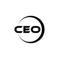 CEO-Brief-Logo-Design in Abbildung. Vektorlogo, Kalligrafie-Designs für Logo, Poster, Einladung usw. vektor