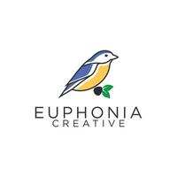 euphonia umriss logo design illustration vektor