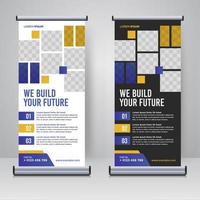 Corporate Rollup- oder X-Banner-Designvorlage vektor