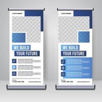 Corporate Rollup- oder X-Banner-Designvorlage vektor