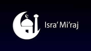 isra' mi'raj prophet muhammad sah. islamische Ikone. Vektor-Illustration. vektor
