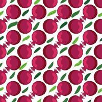 sömlös mönster med granatäpplen. dekorativ mönster av de granatäpple frukt vektor